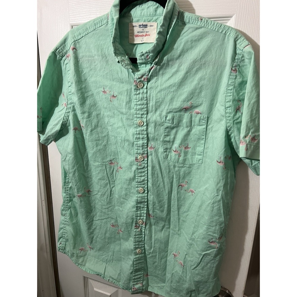 Mens Urban Pipeline Ultima Shirt Short Sleeve With Pocket Size L W/Flamingos